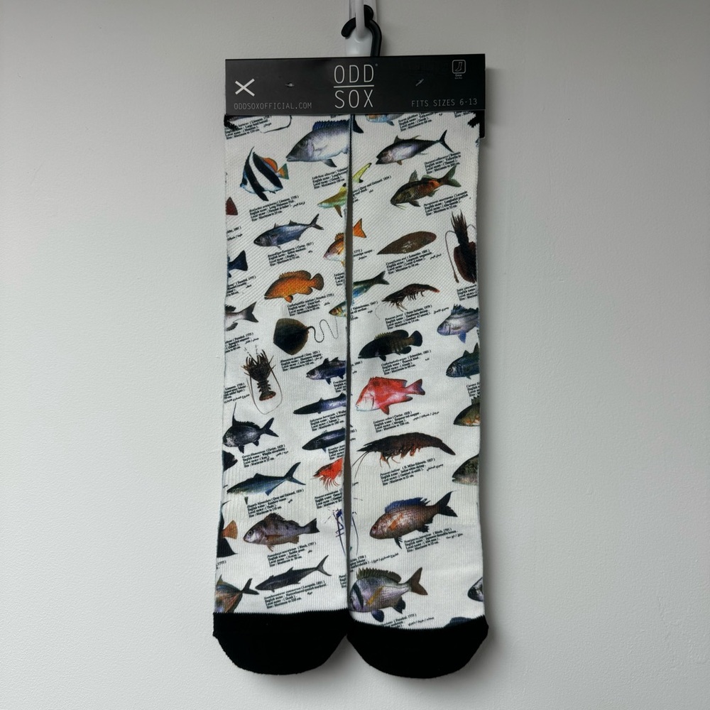 ODD SOX unisex salt water fish novelty socks